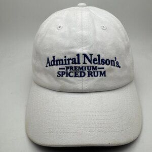ADMIRAL NELSON'S PREMIUM SPICED RUM HAT BASEBALL CAP WHITE BLUE BRAND